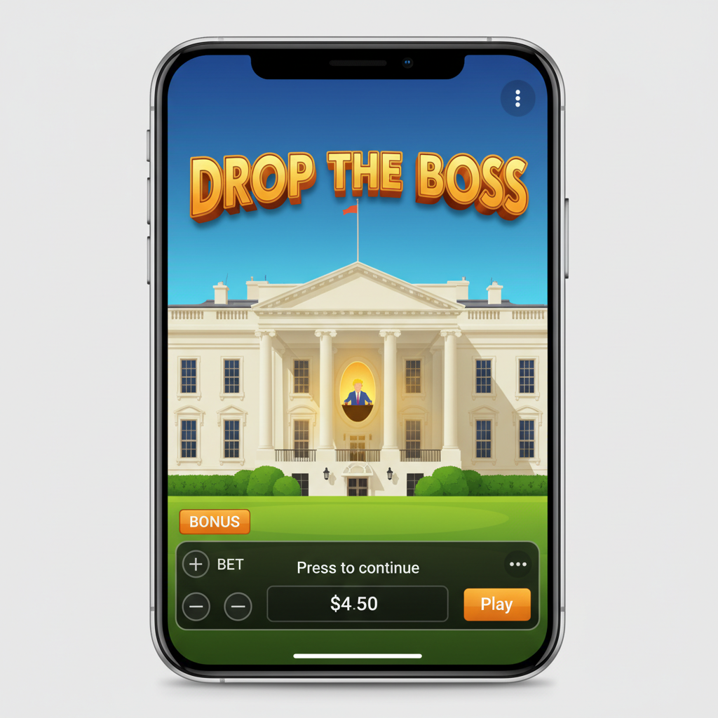 Drop the Boss — bet settings on mobile